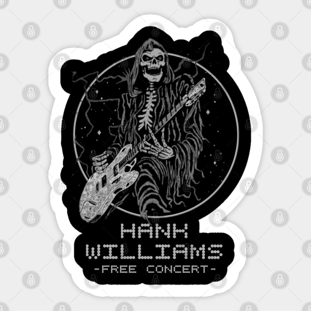 Hank Williams Sticker by Homedesign3